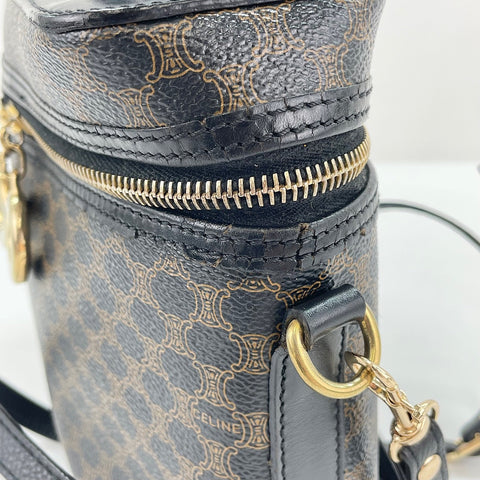 CELINE Macadam 2WAY Shoulder Bag Brown WS30288
