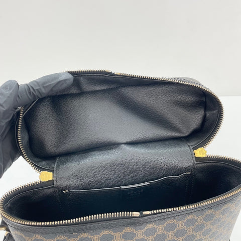 CELINE Macadam 2WAY Shoulder Bag Brown WS30288
