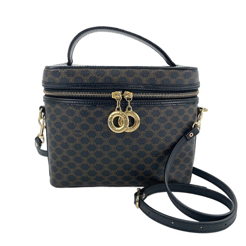 CELINE Macadam 2WAY Shoulder Bag Brown WS30288