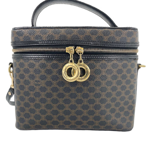 CELINE Macadam 2WAY Shoulder Bag Brown WS30288