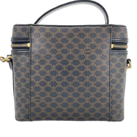 CELINE Macadam 2WAY Shoulder Bag Brown WS30288