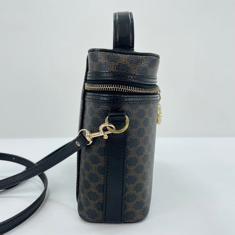 CELINE Macadam 2WAY Shoulder Bag Brown WS30288