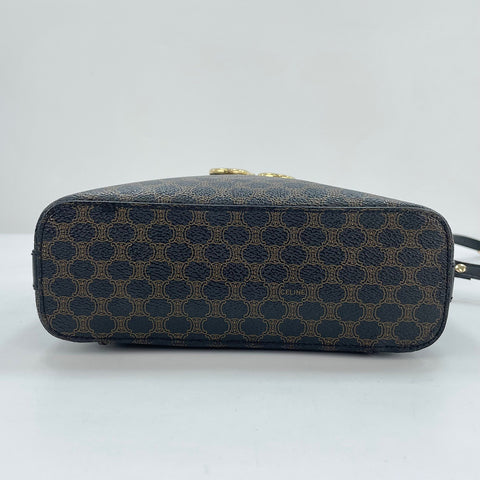 CELINE Macadam 2WAY Shoulder Bag Brown WS30288