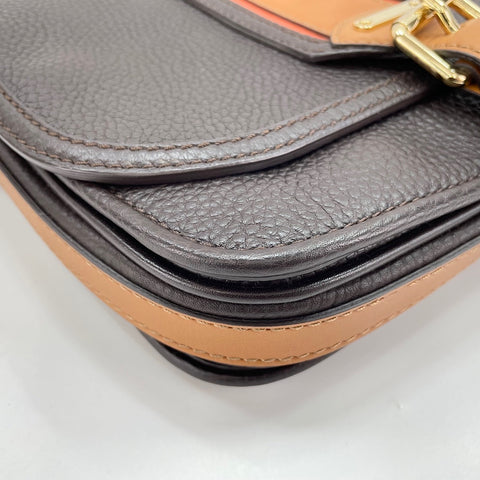 BURBERRY leather Shoulder Bag Brown WS30294