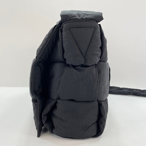 BOTTEGAVENETA Padded Tech Cassette Shoulder Bag black WS30295