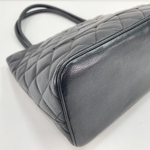 CHANEL Caviar Skin Replica Tote Tote Bag black WS30296