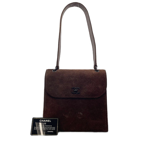 CHANEL Shoulder Bag Brown WS30297