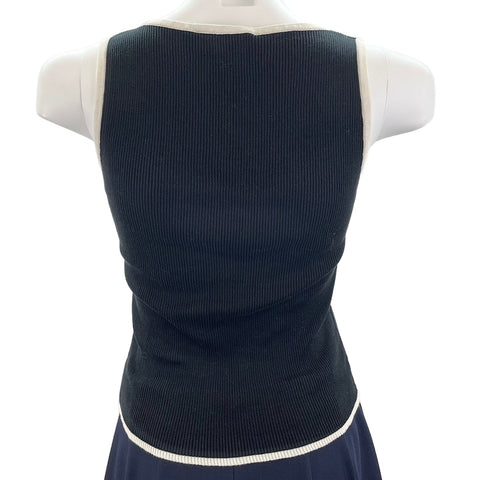 CHANEL COCO Button 40 Tank top black WS30304