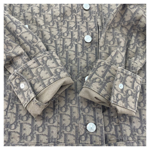 Christian Dior 40 Trotter Denim Jacket Brown WS30305