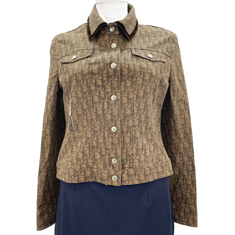 Christian Dior 40 Trotter Denim Jacket Brown WS30305