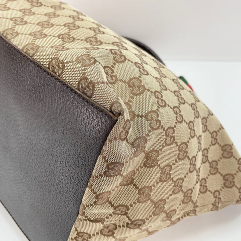 GUCCI Sherry Line Tote Bag beige WS30307