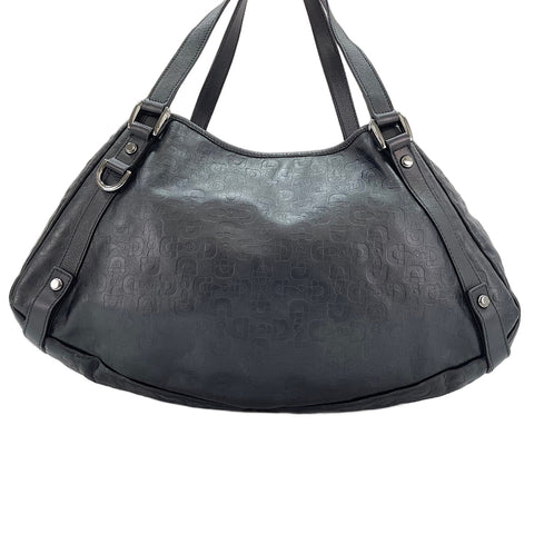 GUCCI Abby Horsebit Pattern Tote Bag black WS30308