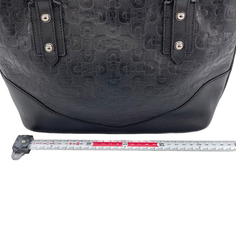 GUCCI Horsebit Pattern Handbag black WS30311