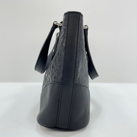 GUCCI Horsebit Pattern Handbag black WS30311