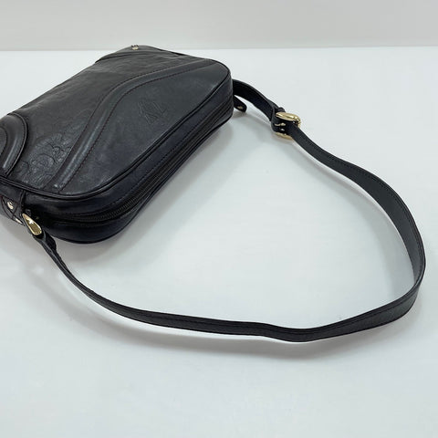 GUCCI Hohorsebit Pattern Shoulder Bag black WS30312