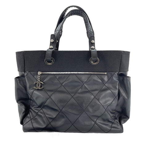 CHANEL Paris Biarritz Handbag black WS30314