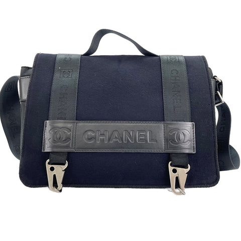CHANEL Sports Line Shoulder Bag black WS30316