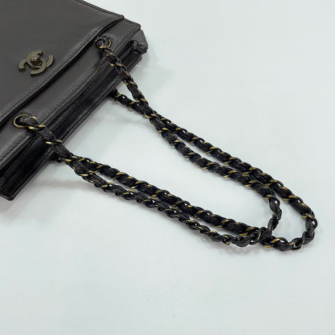 CHANEL Shoulder Bag Brown WS30317