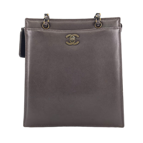 CHANEL Shoulder Bag Brown WS30317