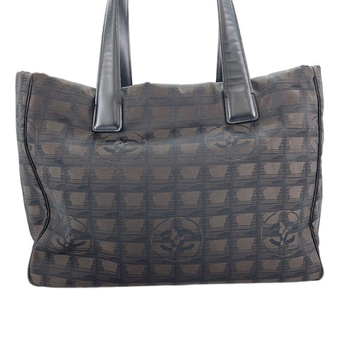CHANEL New Travel Line Tote Bag Brown WS30319