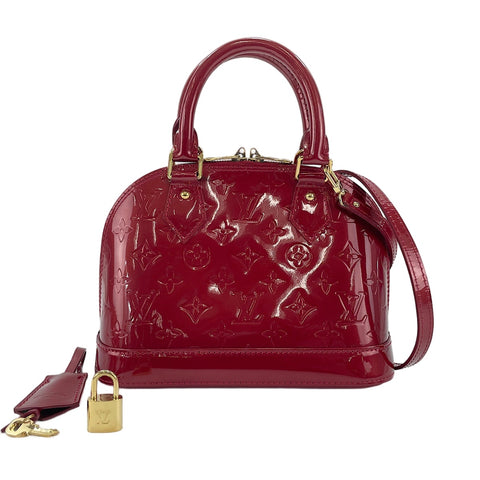 LOUIS VUITTON Alma BB Handbag Red WS30325