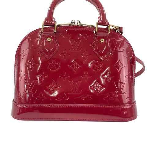 LOUIS VUITTON Alma BB Handbag Red WS30325