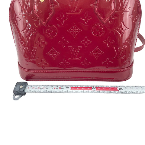 LOUIS VUITTON Alma BB Handbag Red WS30325