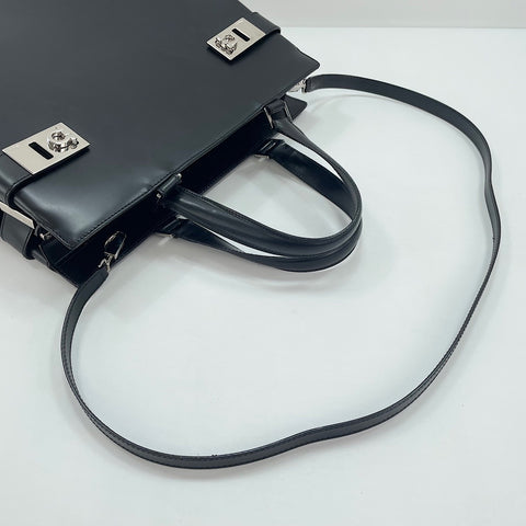 Salvatore Ferragamo 2WAY, Gancini Handbag black WS30331