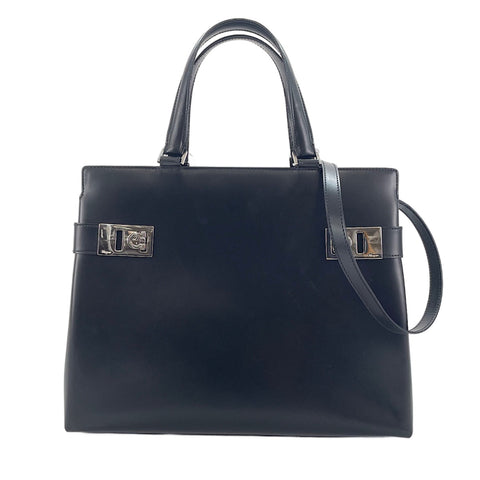 Salvatore Ferragamo 2WAY, Gancini Handbag black WS30331