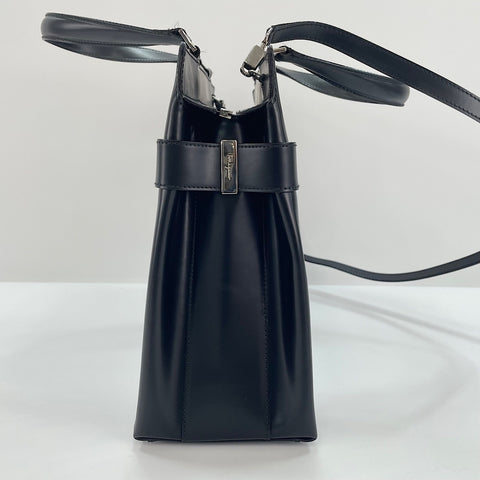 Salvatore Ferragamo 2WAY, Gancini Handbag black WS30331
