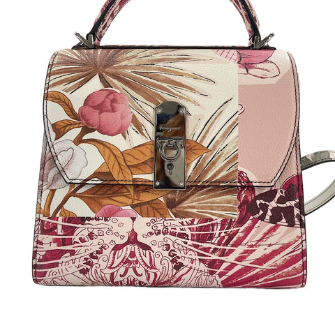 Salvatore Ferragamo Floral 2WAY Handbag pink WS30333