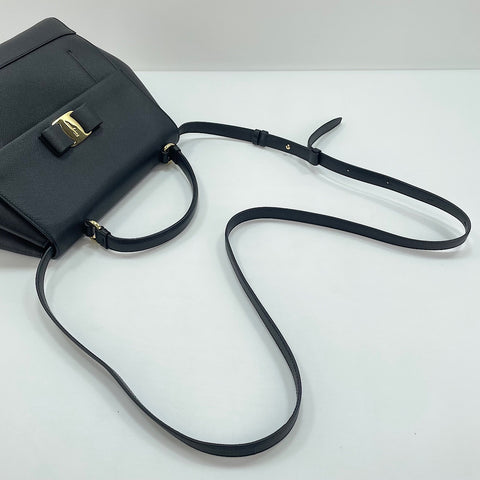 Salvatore Ferragamo 2WAY Handbag black WS30334