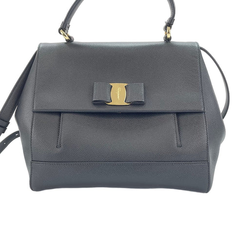 Salvatore Ferragamo 2WAY Handbag black WS30334