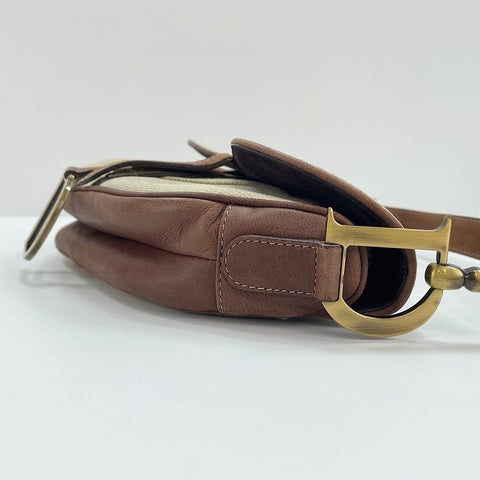 Christian Dior saddle Handbag Brown WS30335