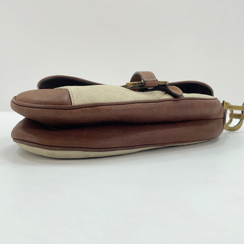 Christian Dior saddle Handbag Brown WS30335