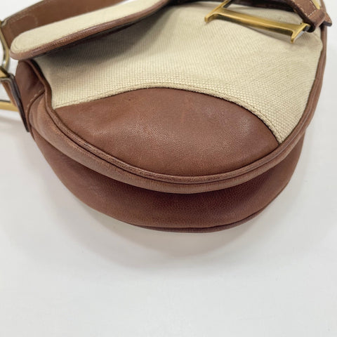 Christian Dior saddle Handbag Brown WS30335