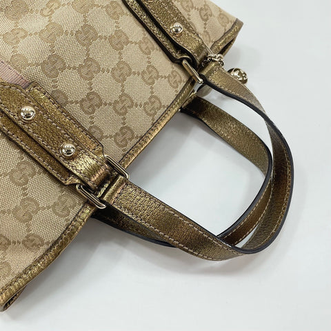 GUCCI Sherry Line Handbag beige WS30337