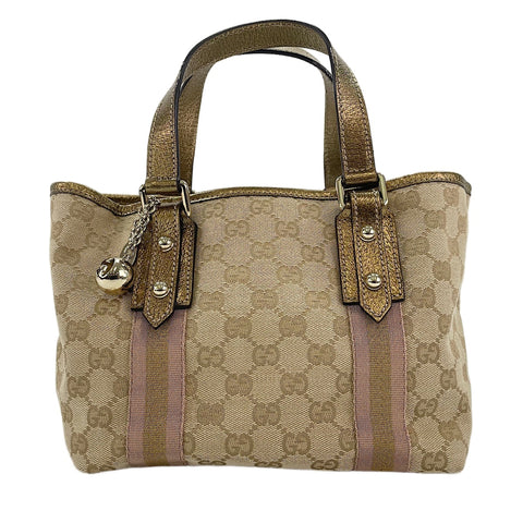 GUCCI Sherry Line Handbag beige WS30337