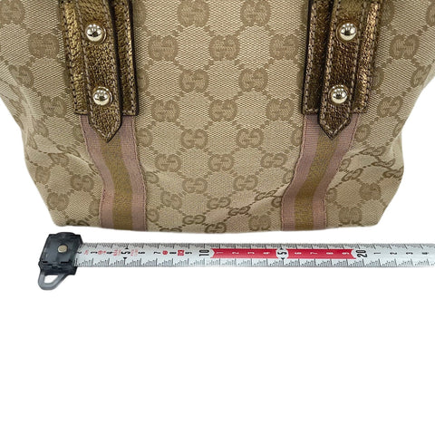 GUCCI Sherry Line Handbag beige WS30337