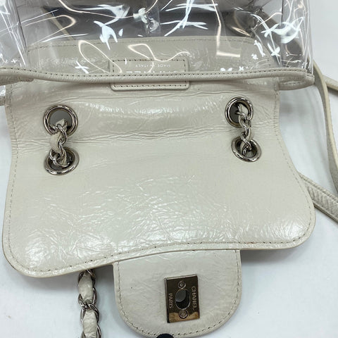 CHANEL Matelass Backpack  Daypack white WS30341