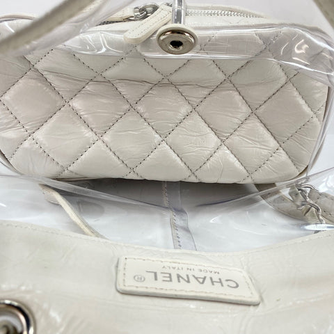 CHANEL Matelass Backpack  Daypack white WS30341