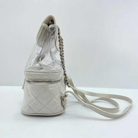 CHANEL Matelass Backpack  Daypack white WS30341