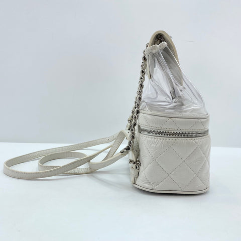 CHANEL Matelass Backpack  Daypack white WS30341