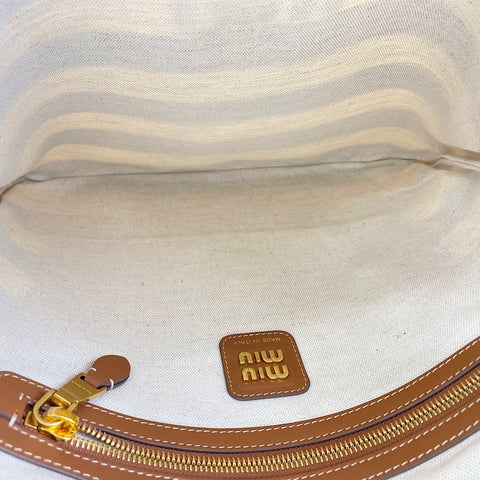 Miu Miu Ivy Handbag Brown WS30344
