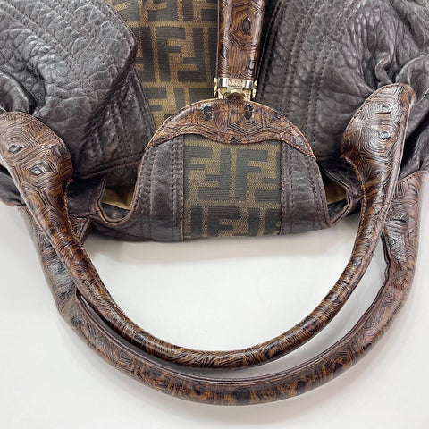 FENDI Zucca Tote Bag Brown WS30350