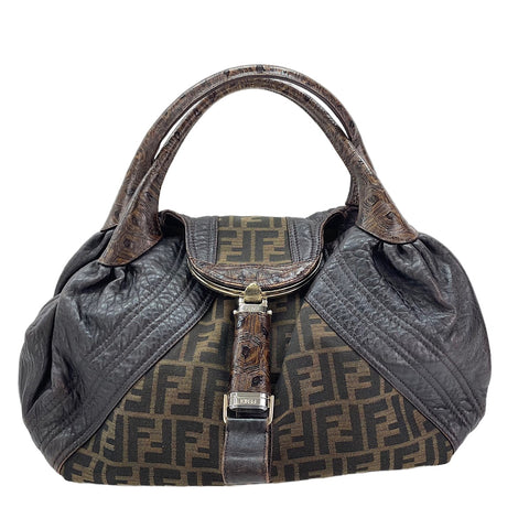 FENDI Zucca Tote Bag Brown WS30350