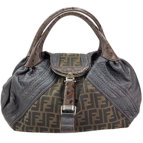 FENDI Zucca Tote Bag Brown WS30350
