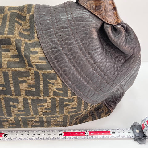 FENDI Zucca Tote Bag Brown WS30350