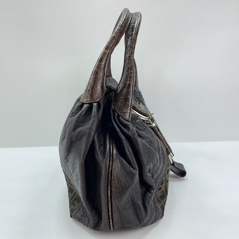FENDI Zucca Tote Bag Brown WS30350