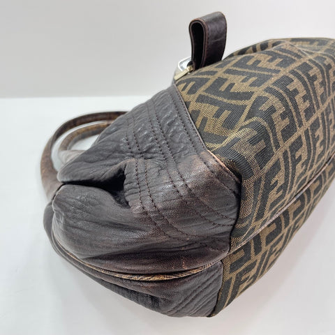 FENDI Zucca Tote Bag Brown WS30350